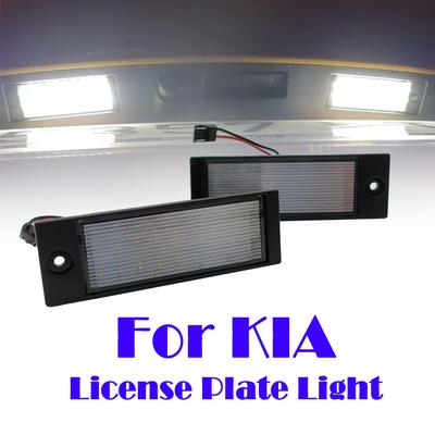 2pcs LED Number Plate Lamps For Kia Forte 19-23 Niro EV 23-up Ceed SW Type CD 18-up XCeed 19-up License Plate Lights