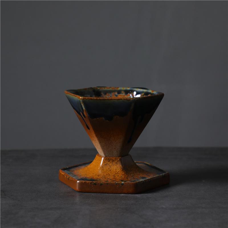 Creative Ceramic Cup Light Luxury Coffee Cup Saucer Set Retro Design Water Cup Afternoon Tea Cup