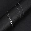 My Shape Lightning Necklaces For Women Tooth Mountain Heart Stainless Steel Necklace Choker Fashion Jewelry Gifts For Girlfriend