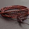 Natural Red Sandalwood Buddhist Bead Bracelet with Rice and Barrel-Shaped Beads