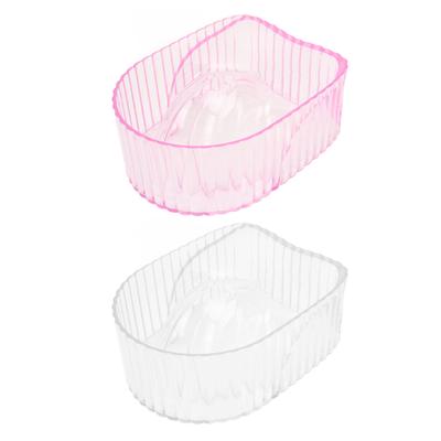 Hand Soaking Bowl Acrylic Soften Dead Skin Clean Nail Manicure Wash Soaker Tray for Beauty Salon