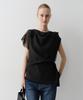 Ia Ruth Drape Layered Blouse (Black)