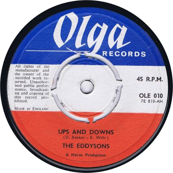 

7inch Record EDDYSONS Ups And Downs OLE010 Olga Records 1968 UK Pop Used