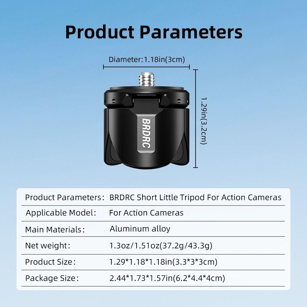 Aluminum Alloy Mini Tripod for DJI Osmo Pocket 4/3/Action 6/5/Osmo 360/Insta360 X5/X4
