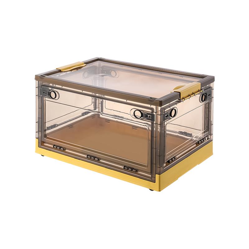 Foldable Transparent 5-Door Storage Box for Clothes, Quilts, Books, and Toys