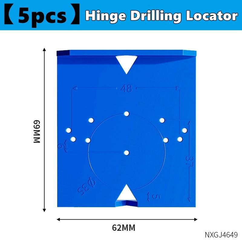 Cabinet Door Hinge Drilling Locator Jig Mounting Concealed Positioning Ruler Installation Tool for 35mm/40mm Cabinet Hinges