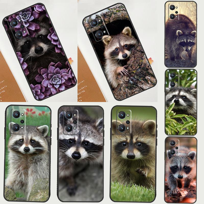 Raccoon For Realme GT Neo 5 3 2 C55 C35 C33 C31 C30 C25 C21Y C15 C11 Realme 8 9 10 11 Pro Plus Case