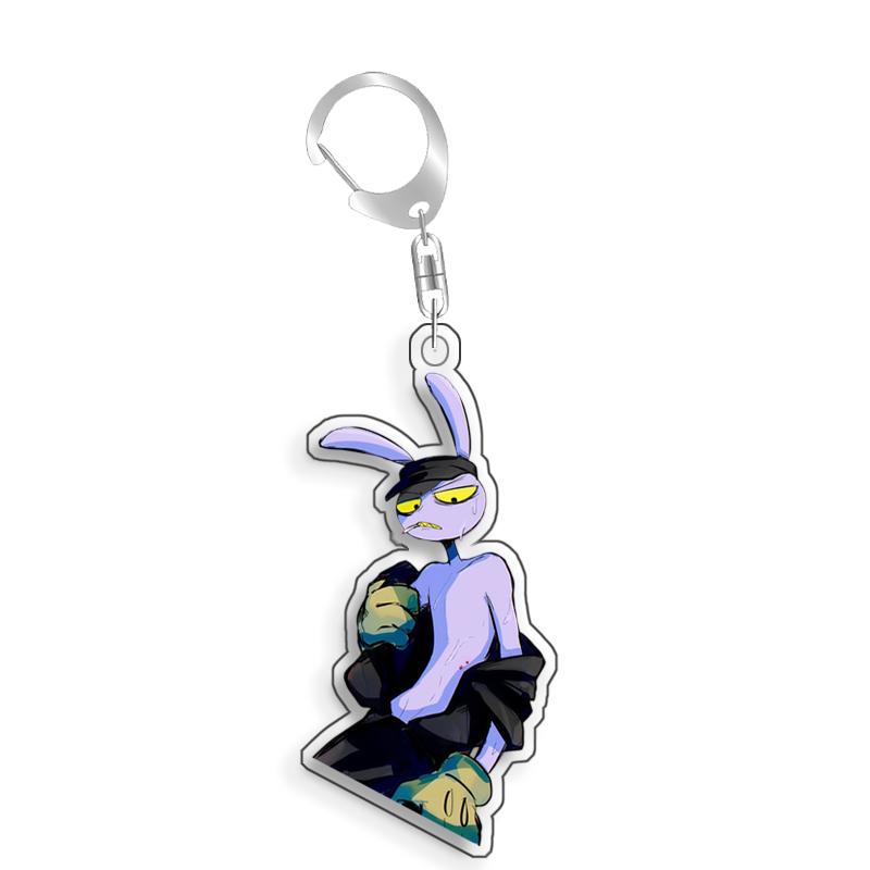 For The Amazing Digital Circus Jax Pomni Ragatha Gangle Acrylic Selfmade Cute Cartoon Anime Keychain Pendant Toy Gifs 5cm