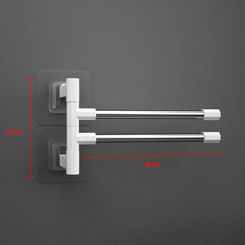 

Многофункциональная вращающаяся вешалка для полотенец, вешалка для полотенец для ванной комнаты, подвесная барная стойка для банных полотенец, кухонная вешалка для тряпок, подвесная на 180°