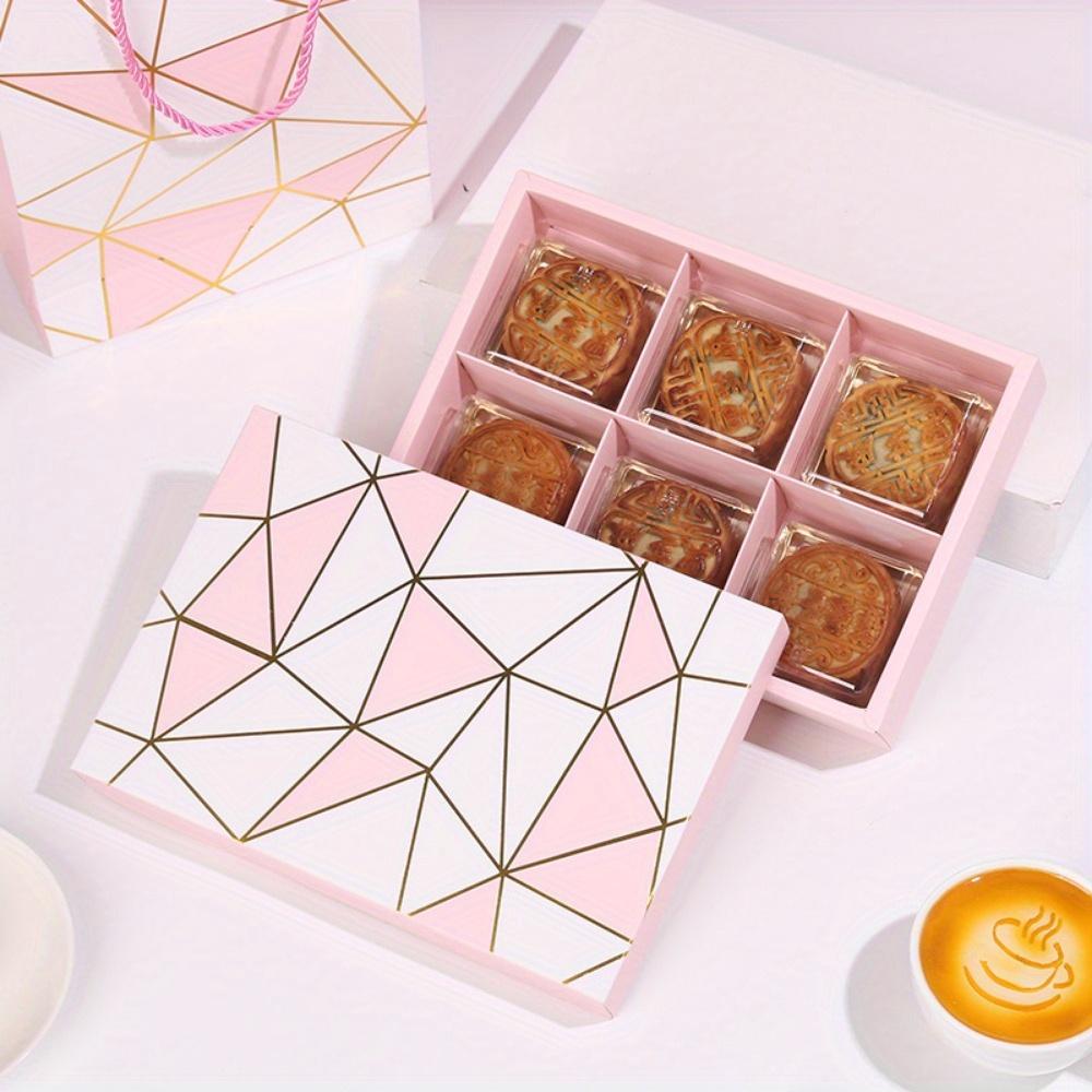 5pcs Pink Gift Box with Lids Paper Rectangle Treat Containers Gift Wrap Boxes for Weddings Birthdays Parties Festivals Treat Boxes for Soap