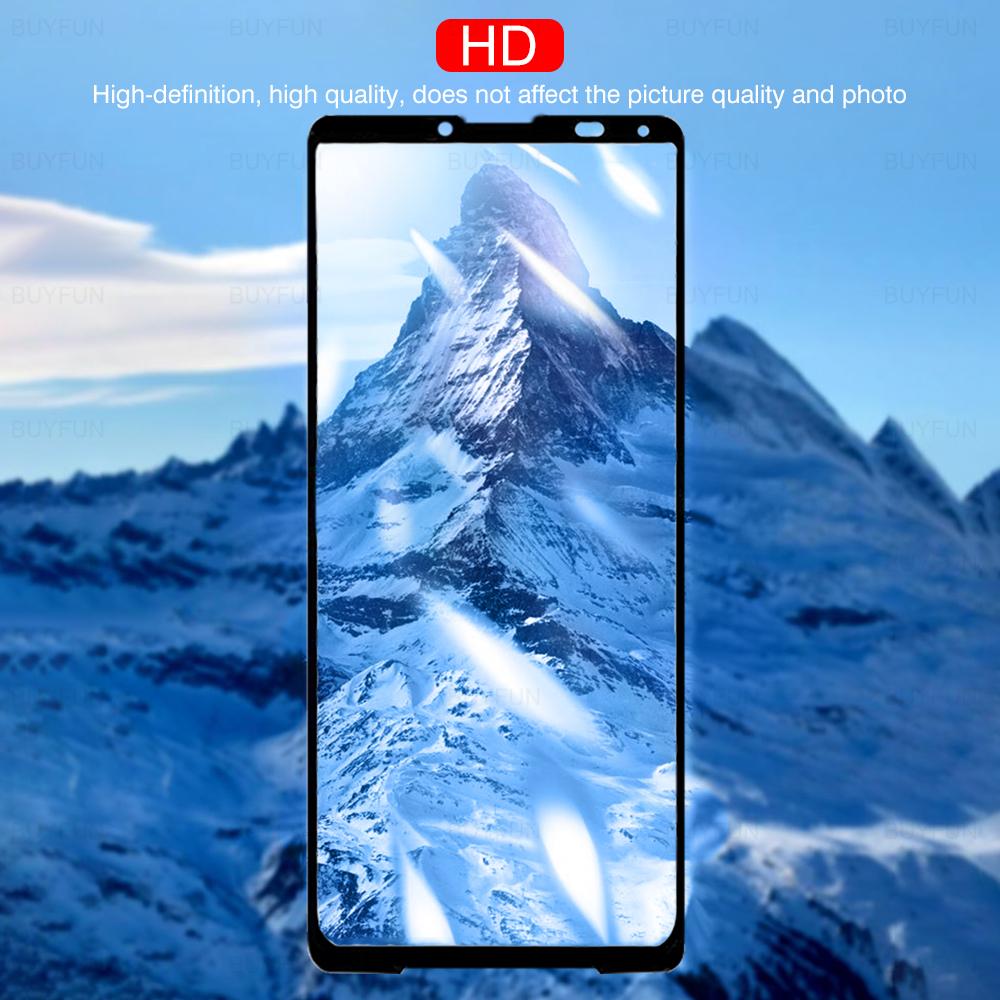 1KS Pro Sony Xperia 1 5 10 II III IV V VI VII Sklo Plné Krytí Ochranná Fólie Tvrzené Sklo