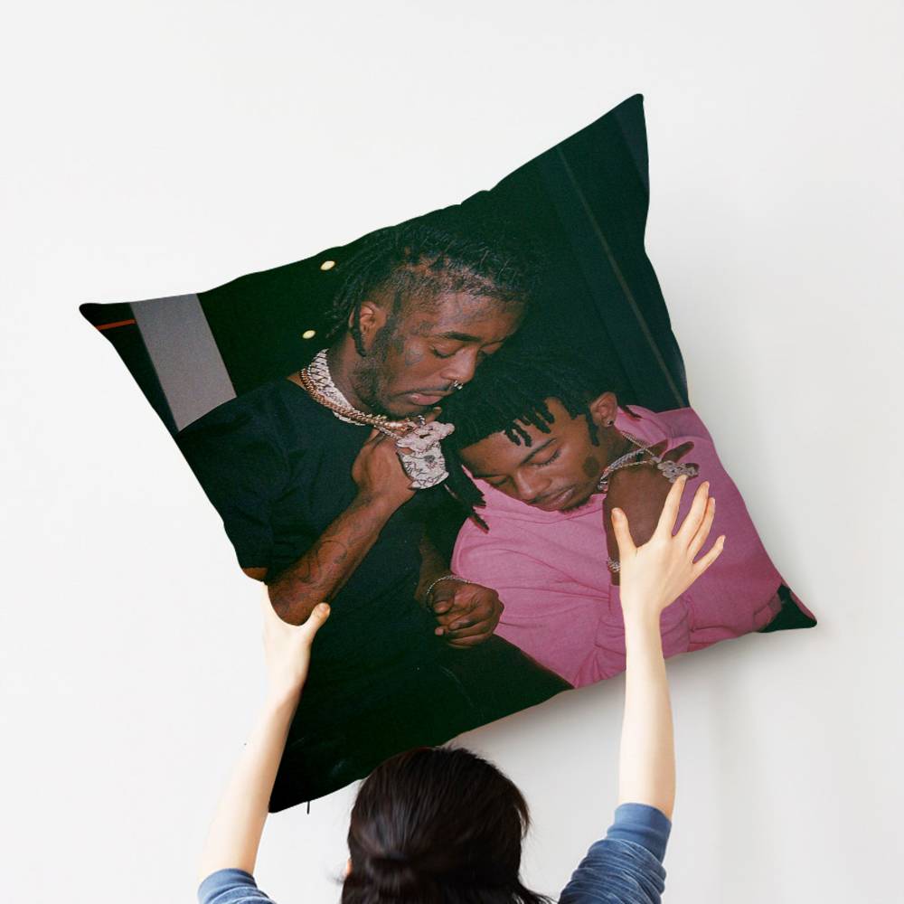 Hip Hop Rapper L-Lil-Uzi-V-Verts Personalized Picture Text Home Decorative Pillows Household Gifts 45x45cm