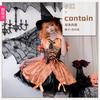 Witch Costume Women Halloween Cosplay Dress Set With Accessories Sexy Role Play Outfit Party Anime Convention