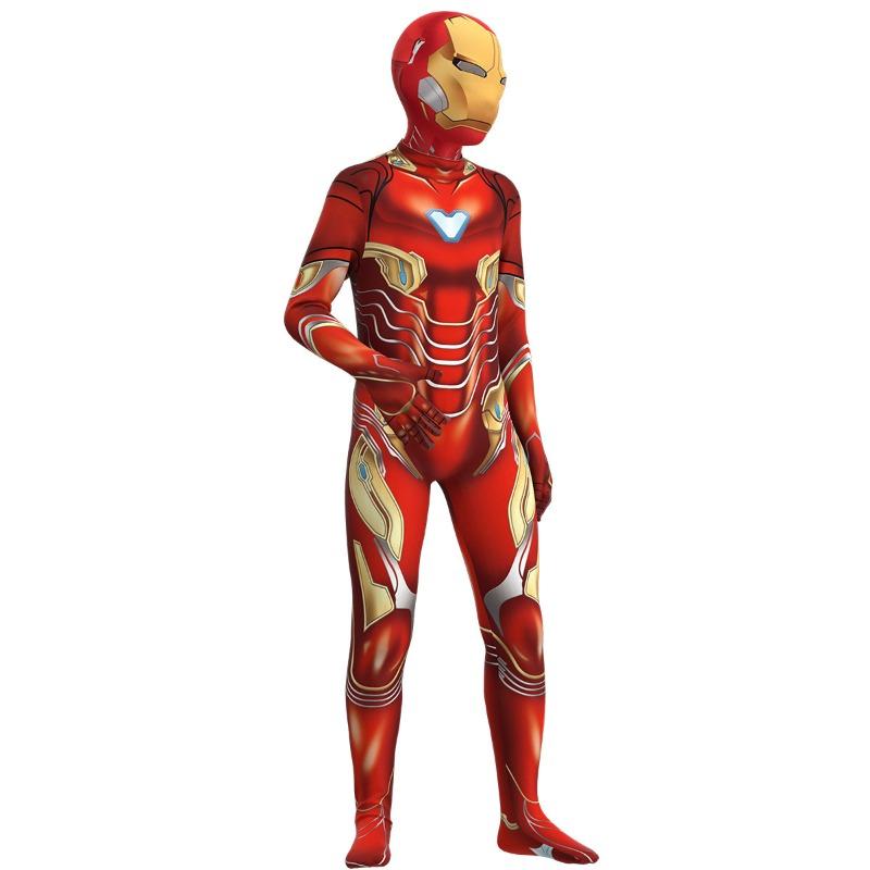 Halloween, Spider-Man Clothes Kids Suit Summer Costume Children's Day Iron Man Boys One-Piece Tights