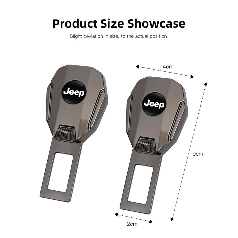 For Jeep Metal Car Seat Belt Clip Extension Plug Seatbelt Extender For Jeep Renegade Wagoneer Avenger Recon Wrangler JK Gladi
