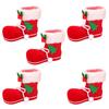 Christmas Candy Boots Bag Hanging Christmas Stockings Merry Christmas Socks Tree Hanging Fireplace Ornaments Decor