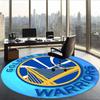 Golden State Warriors (1) Round Office Rug Decorative Floor Rug for Office Bedroom Living Room and Home Space