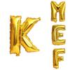 Elegant Gold Silver 16" Foil Letter Number Balloons For Birthday Party Decor