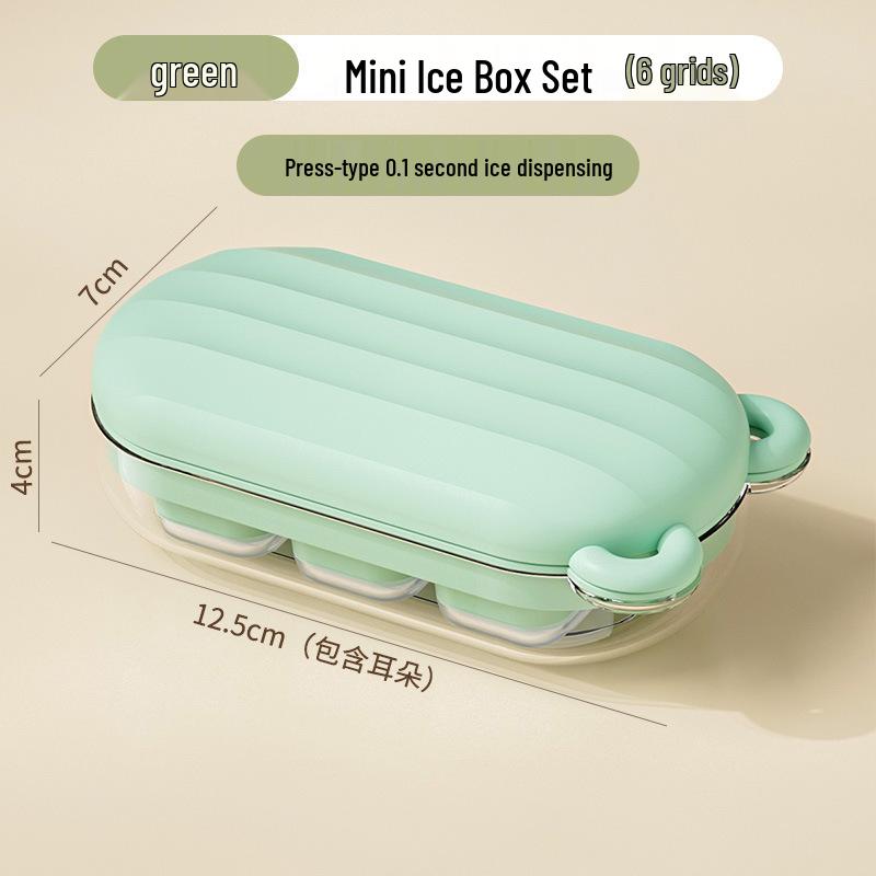 Cartoon Ice Cube Tray Mold for Baby Food with Lid - Food Grade Freezer Compartment for Homemade Frozen Treats
