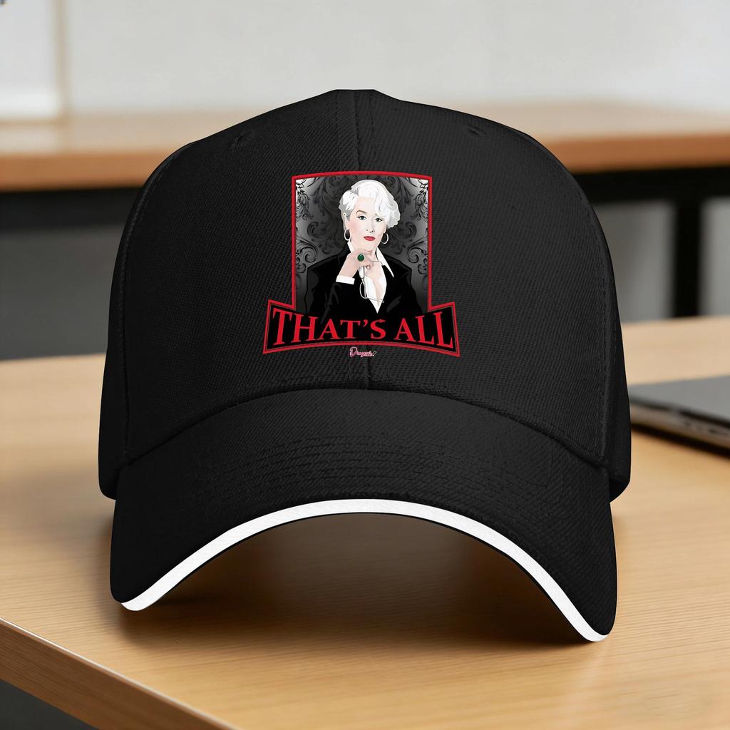 Not a question Devil Wears Poster Miranda Baseball Cap Unisex Print Hip Hop Hats Summer Fitted Retro Hiking Fishing Baseball Caps