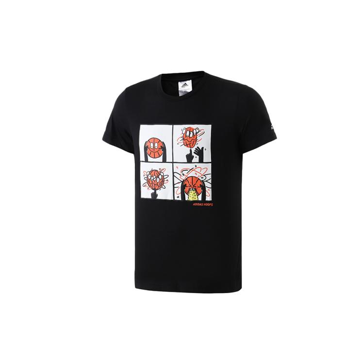 

New Adidas T Shirts Men Black DU6857 M