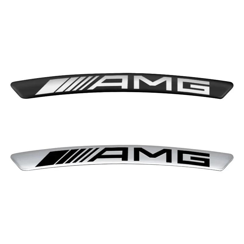 Hot Car Sticker 4Pcs Auto Wheel Hub Badge Tire Rim 3D Stickers For Mercedes Benz AMG W204 W203 W212 W211 W124 W210 GLC GLE CLA C