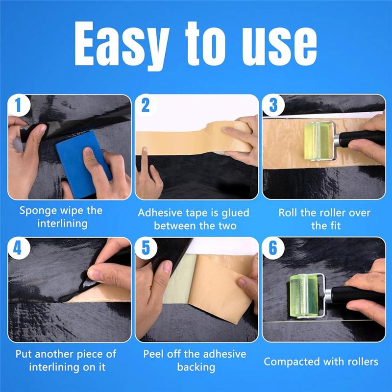 

Seam Tape Double Sided Self Adhesive Butyl Pond Liner Tape Waterproof Pond Seam Tape Forpond Liner Garden NONE