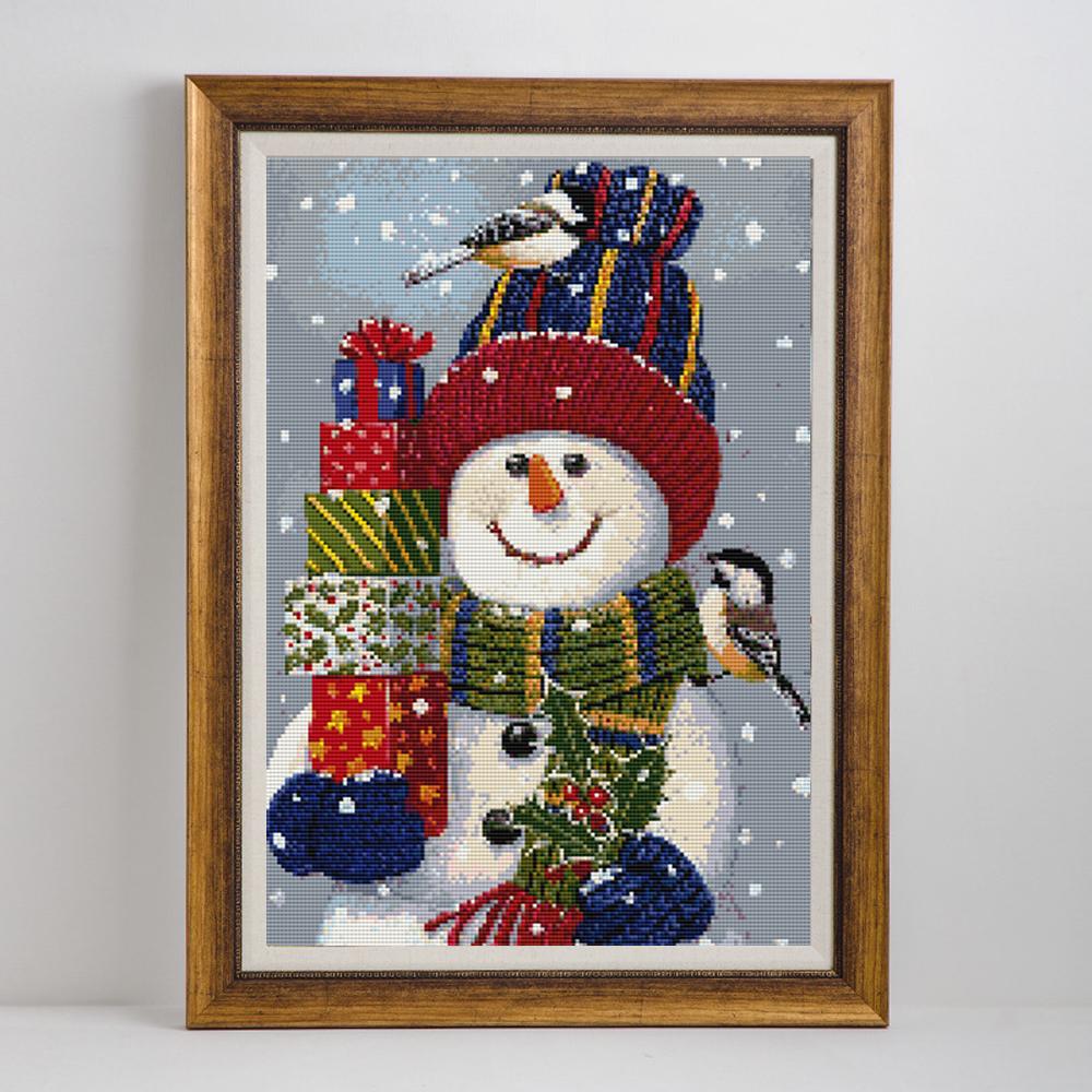 Diamond Painting Snowman Pictures 5D Diamante Ricamo Mosaico Decorazioni Natalizie Per La Casa