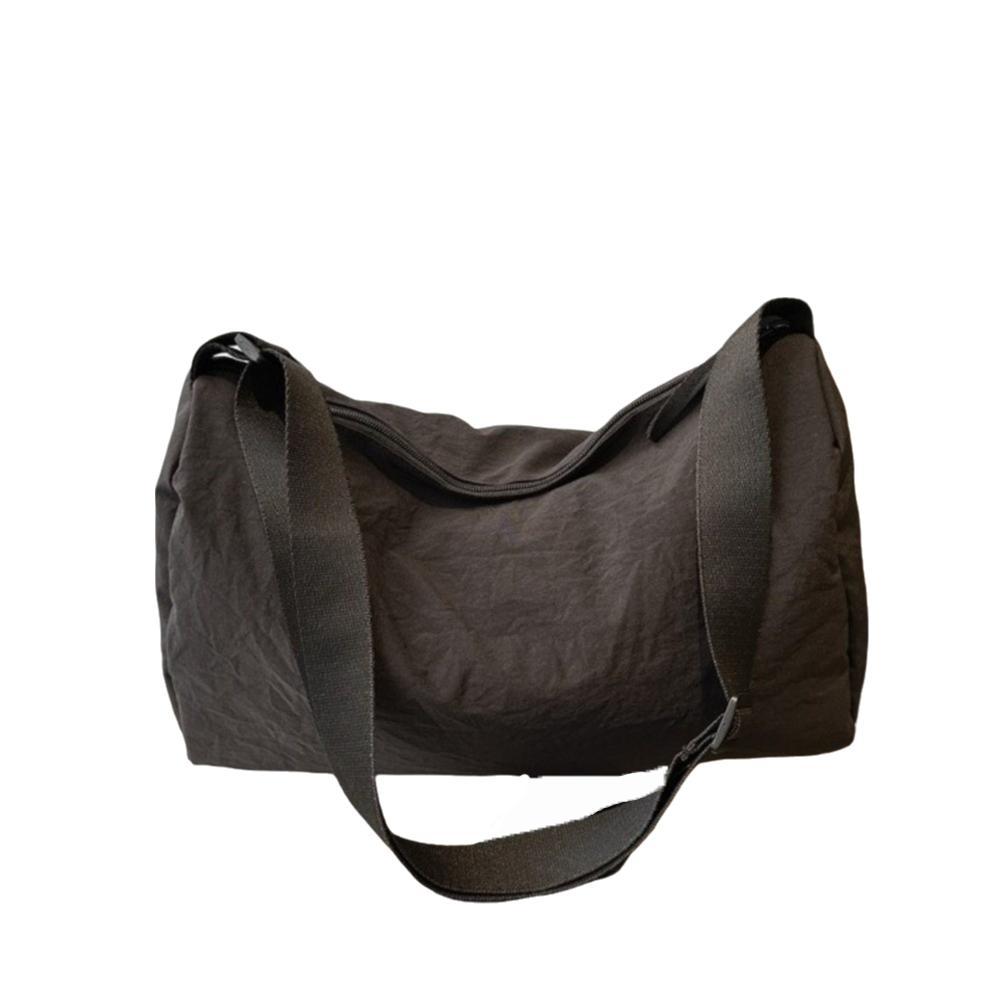 Japanese Style Simple Crossbody Bag Solid Color Canvas Pillow Bag Versatile Shoulder Bag Student