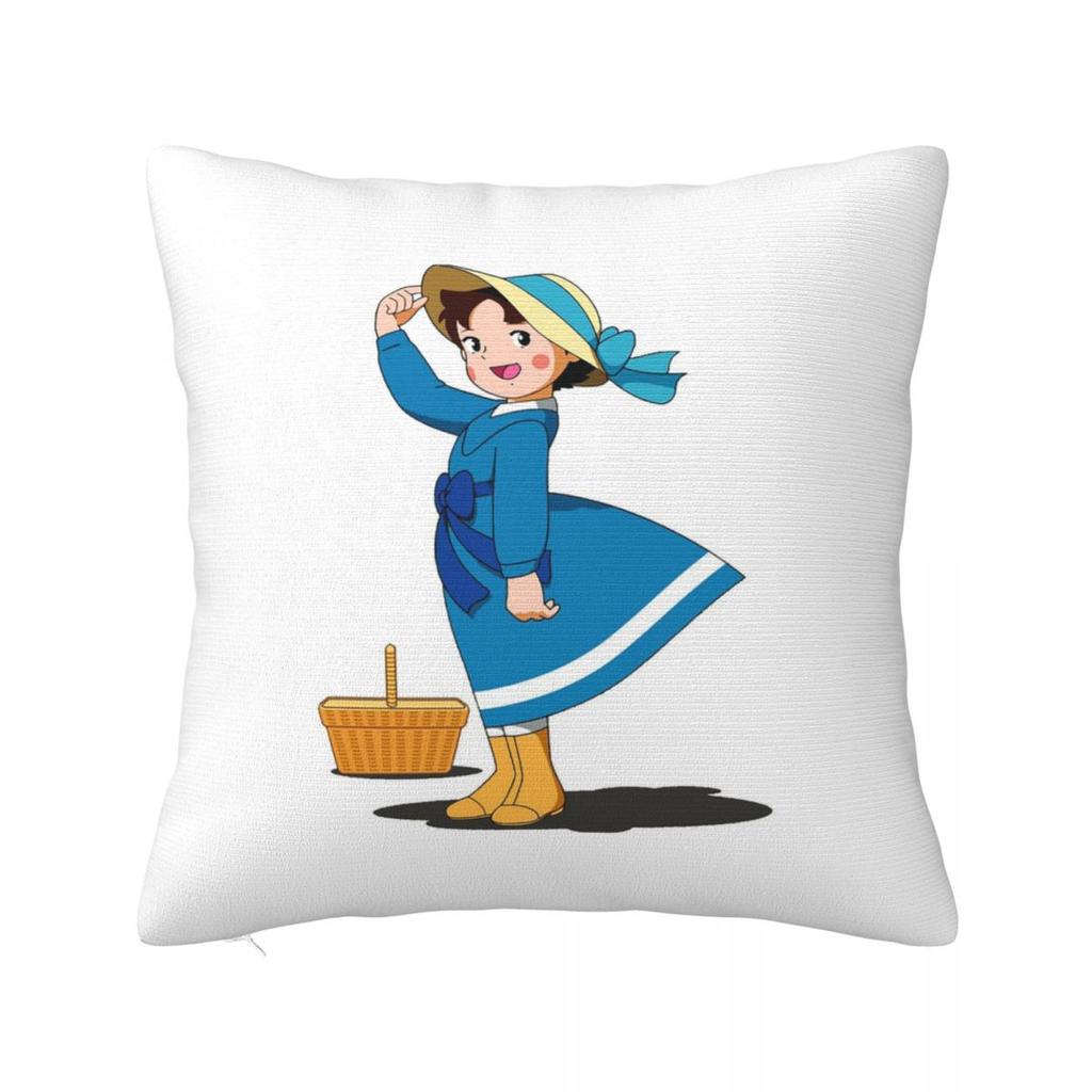 Heidi Tames Cartoon  Square Pillowcase Cushion Cover Pillow Case Throw Pillow Cover for Home Sofa Living Room