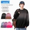 Unisex Oversized Gradient Washed Hoodie with Round Neck