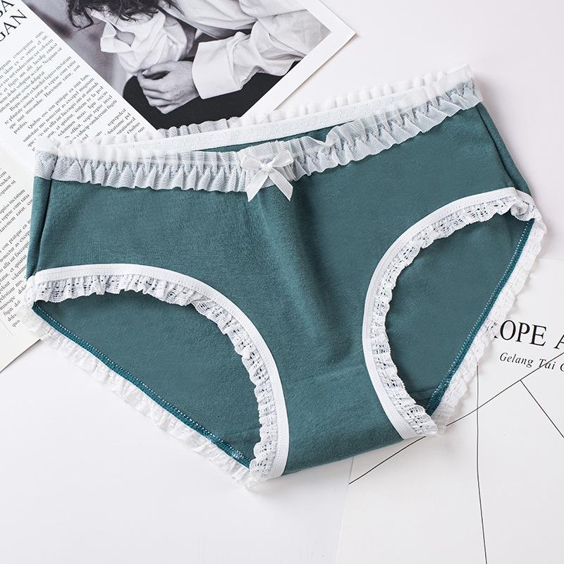 Lace Underwear Cute Cotton Lingerie Comfortable Women's Triangle Panties