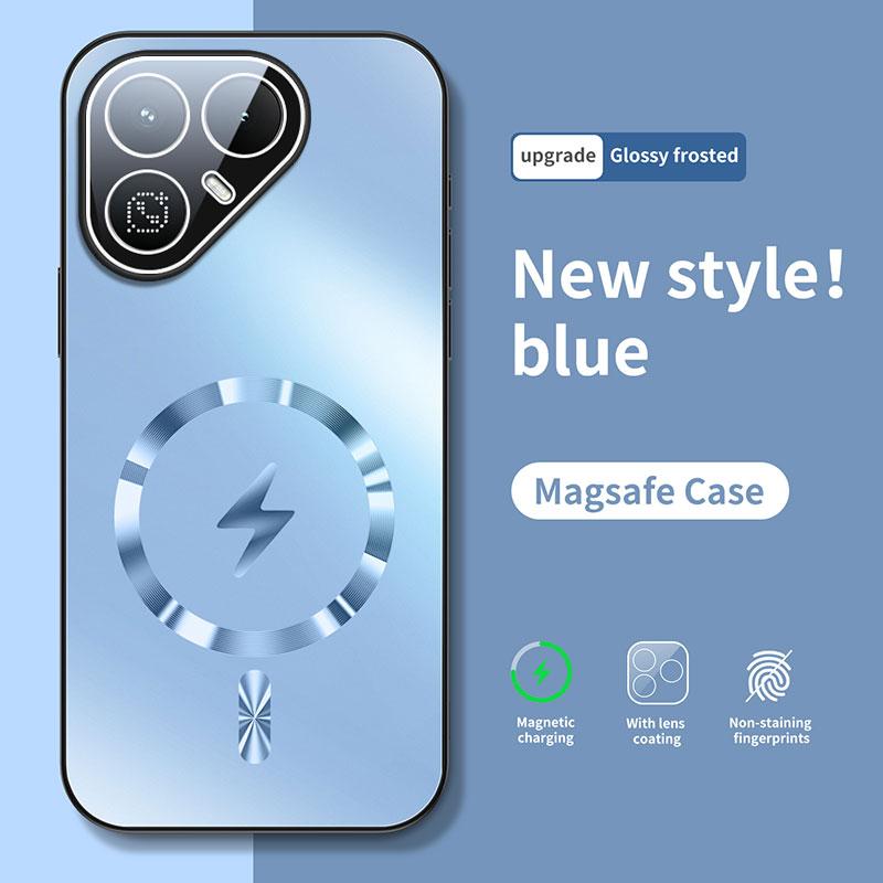 For Tecno Pova 8 7 Pro 4G 5G Case New AG Matte Lightning Magnetic PC-TPU Cover For Tecno Pova 8 Pro Shockproof Bumper Funda
