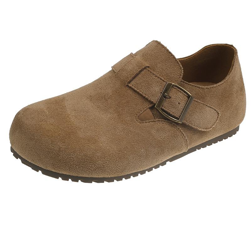 Platform women's shoes new spring and summer one-pedal single shoes all-inclusive ugly cute Doudou shoes