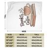Books And Coffee Sticker Cozy Aesthetic For Book Lovers And Readers Custom Warm Decorate Home An UltraSoft Micro Fleece Blanket