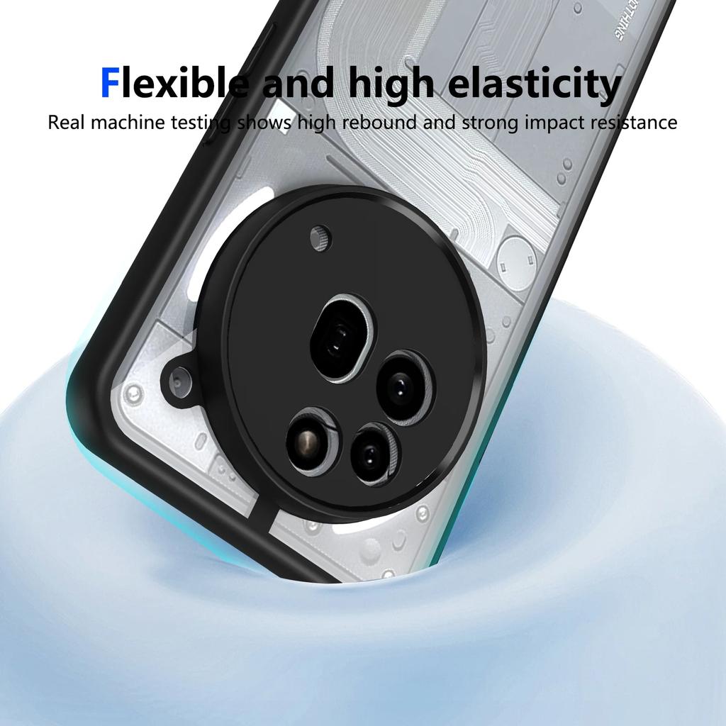 Simple ultra-thin TPU hard backplate lens shockproof protective cover for Nothing Phone 3A Pro Case Phone 2a Pro plus 5G case