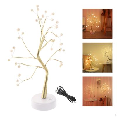 Lighted Tabletop with USB and Battery Operated LED Tree Lights for Wedding Party Christmas Holiday