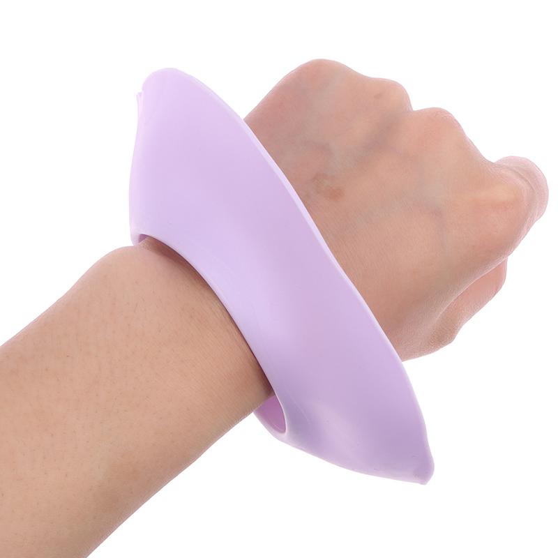 1 Paar Gesicht waschen Spa Armbanduhrband Silikon Einfarbig Wasserdicht Haaraccessoires Stirnband Handgefertigt Make-up