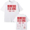 Mumford & Sons 2025tour Tee Hip Hop Cotton High Quality Tee-shirt Short Sleeve Grunge Tshirt Summer O-neck Female/Male Tees