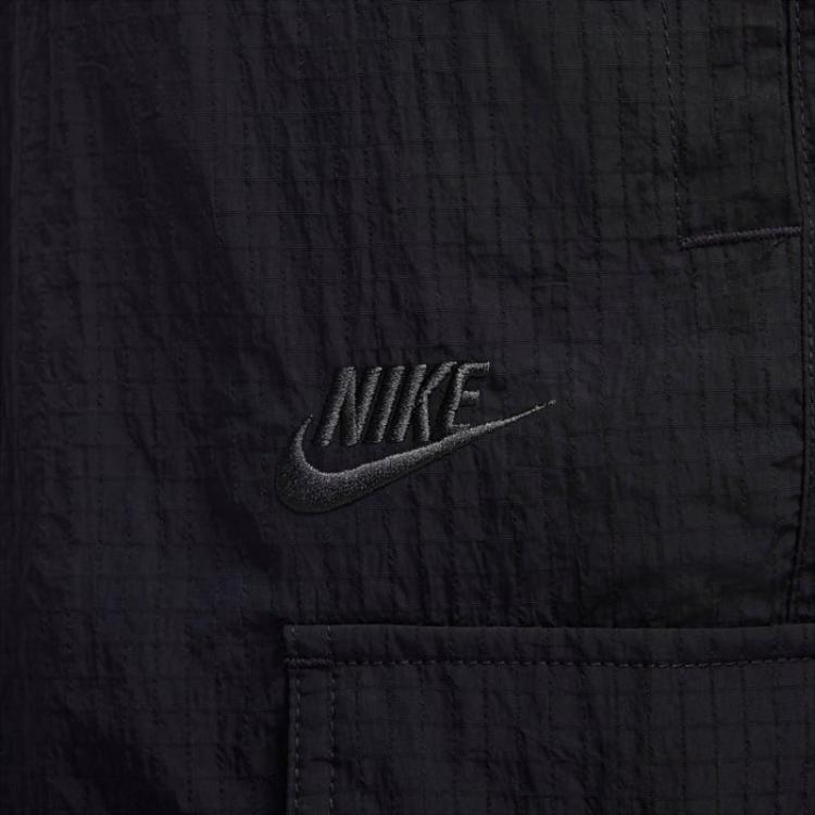 Nike Sportswear Repeat Lightweight Comfortable Casual Woven Cargo Pants Men pants Black Coal FJ5260-010