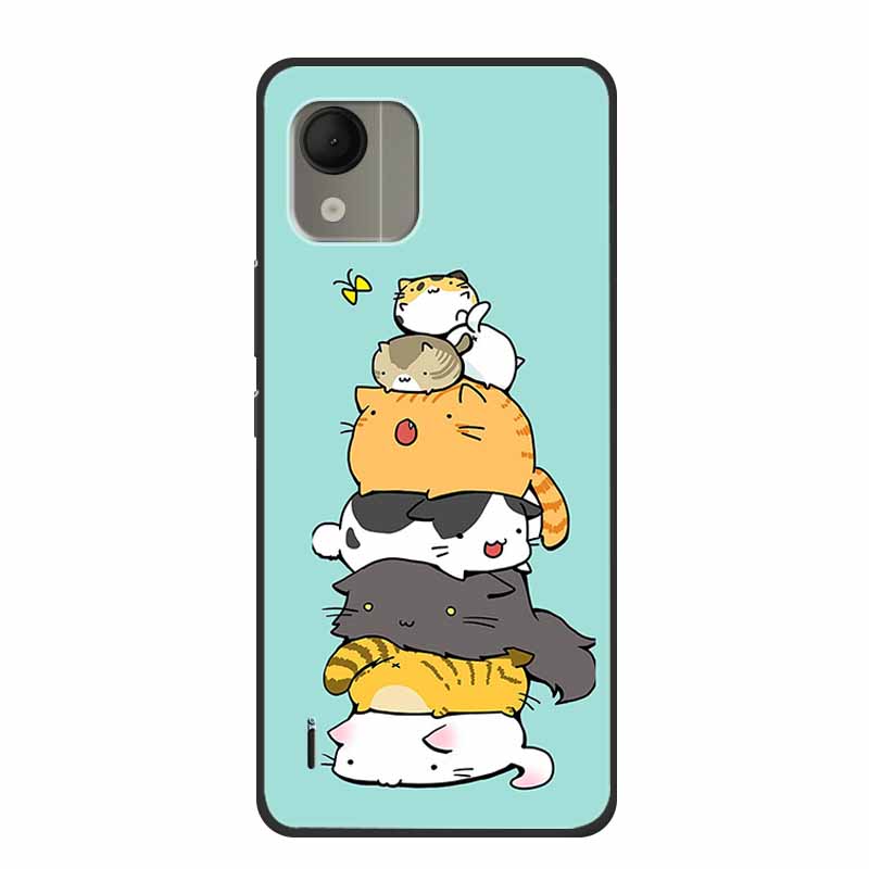 For Nokia C110 4G Case Luxury Silicone Back Cover for NokiaC110 Phone Coque C110 2023 Protector Shockproof Colorful Capas Bumper