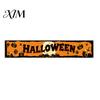 Indoor Wall Hanging Decor Halloween Fence Banner, 118 x 20 Inch Large Yard Sign Banner Flag, Scary Script Killing Game Decorations Party Backdrop