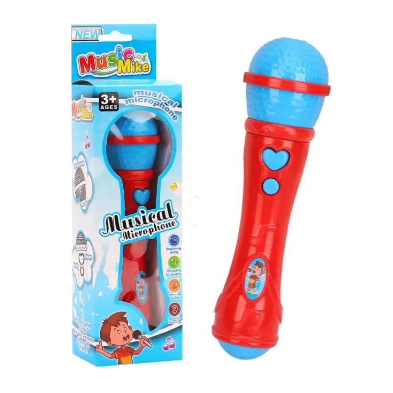 Children Plastic Simulation Microphone Toys Sound Amplifier Toy Gift Early Enlightenment Education Karaoke Musical Toy for Kids