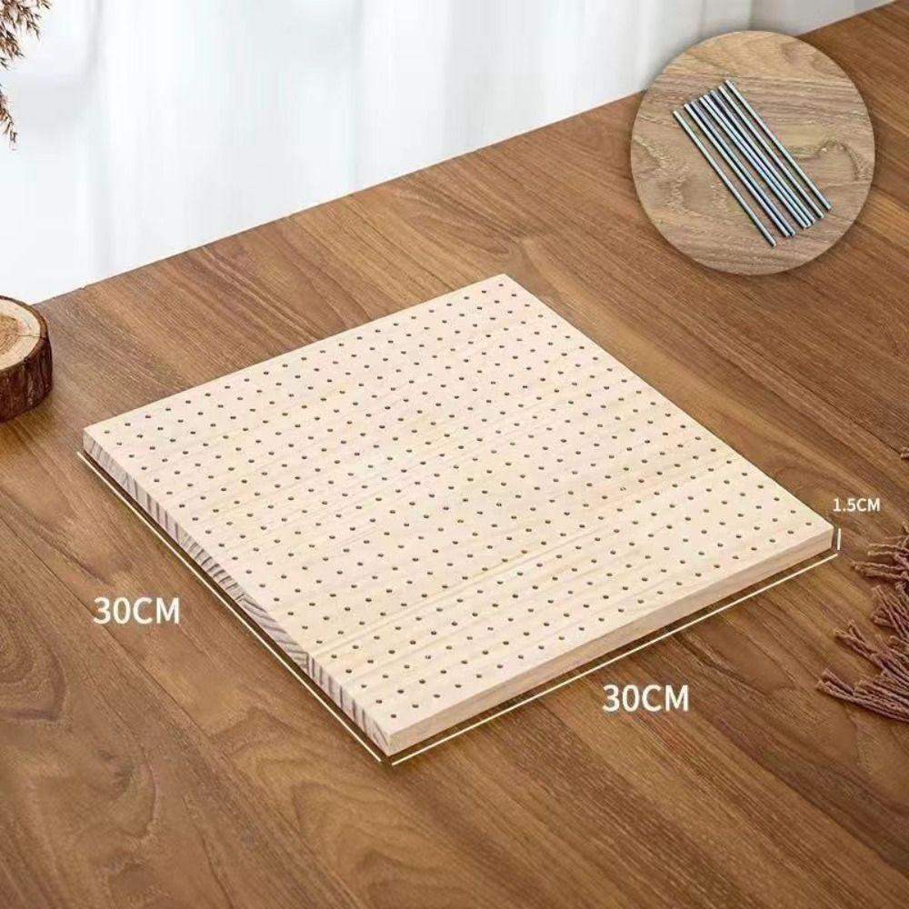 Wooden Crochet Blocking Boards DIY Knitting Board Pottery Clay Base Plug Board  Needlework