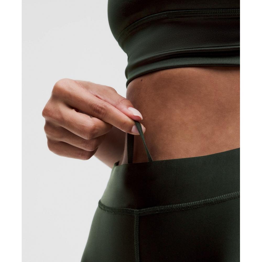 Lululemon Satin Shine High Rise Tight 25  Blackened Pine