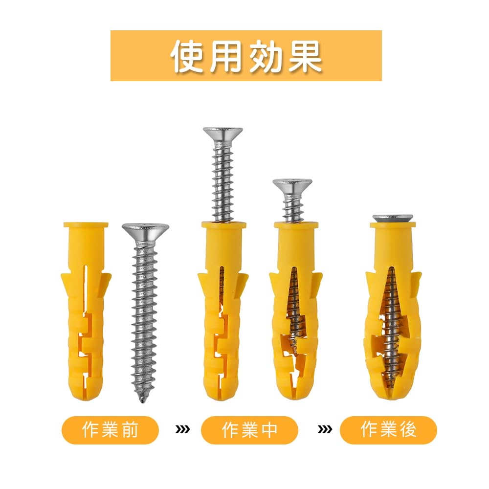 CHANGJIQ Board Anchor Screw Set, 6 Sizes, 88 Pieces Set,
