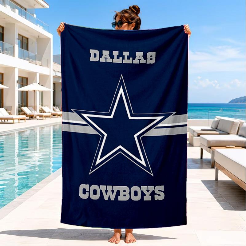 American Football Team Beach Towel, Quick-drying, Easy to Care for, Suitable for Both Fitness and Beach Vacations,Sports Essential