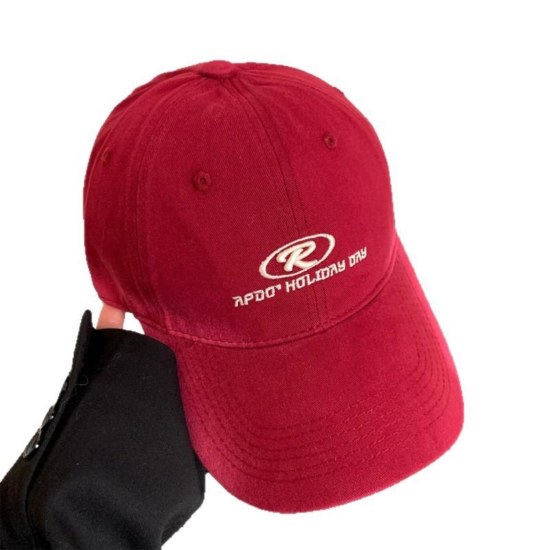 Spring And Summer Letter Embroidery Baseball Cap Female Face Peaked Cap Versatile High Quality Fashion Hat