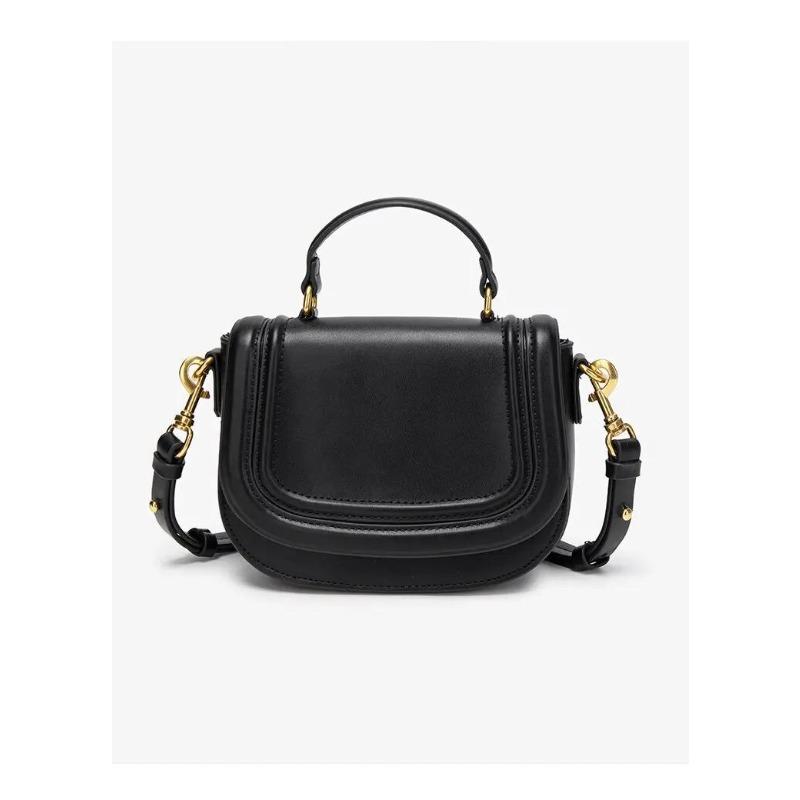 New Fashi Women's Shoulder Bag Classic Simple Solid Color Exquisite Crossbody Bag Leisure Commuter Clamshell Leather Bag