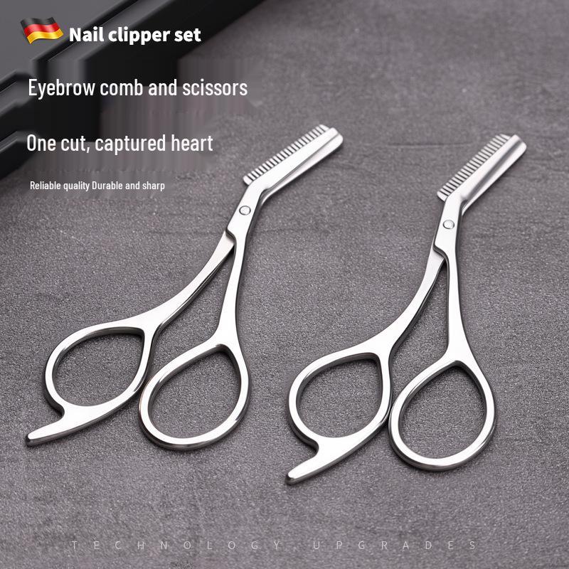 Women's Eyebrow Scissor & Razor Set with Comb